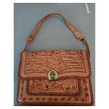 Hand Tooled Genuine Leather Handbag