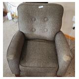 Contemporary Button Back Chair