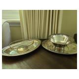 Silverplate Trays & Serving Bowls Lot
