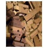 Mixed Wooden Craft & Building Blocks Lot