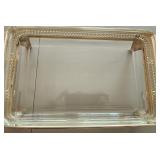Silver Plate Casserole Holder Pyrex Baking Dish