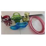 Mixed Lot Of VTG Cut Glass Pieces