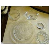 Vintage Pressed Glass Collection - 5 Piece Set