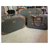Vintage Lark Monogrammed Luggage Set