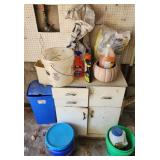 Storage Cabinet With All Contents Pictured