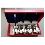 4 VTG Pewter Salt & Pepper Shakers In Box