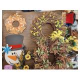 Box Full Of Holiday Wreaths & More