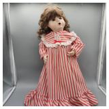 20" PORCELAIN DOLL MARKED "ALEXIS"