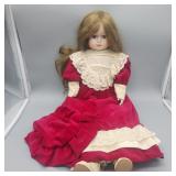 HOUSE OF GLOBAL ART MUSICAL 26" PORCELAIN DOLL
