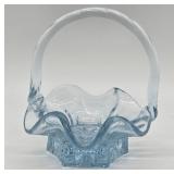 Fenton Salem Blue Miniature Basket
