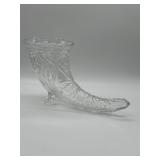 Bohemian Cornucopia Lead Crystal Vase