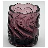 Fenton Amethyst Glass Toothpick Holder
