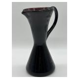 Empoli Amethyst Hourglass Glass Pitcher