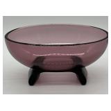 Fostoria Cavalier Amethyst Glass Bowl, 1950s