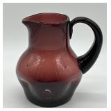 Blown Glass Amethyst Pitcher by Fostoria