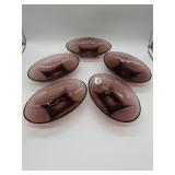 5 Hazel Atlas Moroccan Amethyst Dishes