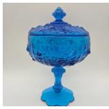 Fenton Colonial Blue Candy Dish