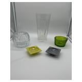 Glassware Lot With Five Items