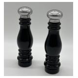 Avon Black Salt and Pepper Shaker Set
