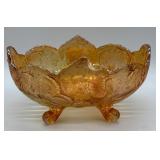 Jeannette Glass Marigold Carnival Bowl