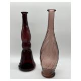Empoli Glass Vases, 1970s