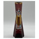 Nasco High Enamel Claret Bud Vase