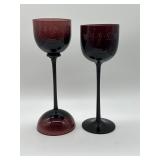 Carlo Moretti Amethyst Stemware Glasses