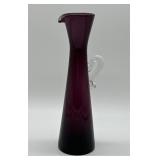 Blenco Glass Amethyst Elongated Pitcher