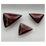 Three Hazel Atlas Colony Ashtrays