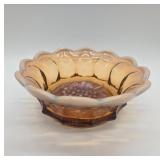 Fenton Amber Opalescent Bowl, 6' Diameter