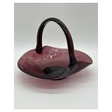 Fenton Amethyst Glass Bridal Basket