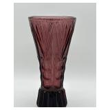 Lausitzer Glas Amethyst Vase ï¿½ Olympia Pattern