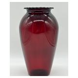 Anchor Hocking Royal Ruby Flower Vase