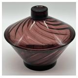 Hazel Atlas Moroccan Amethyst Covered Dish