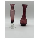 Purple Amethyst Glass Vases
