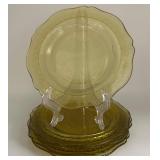 5 Federal Glass Dinner Plates