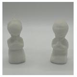 Fenton Praying Boy and Girl Figurines