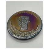 St. Clair Amethyst Carnival Glass Paperweight