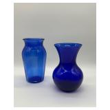 Cobalt Blue Glass Vases