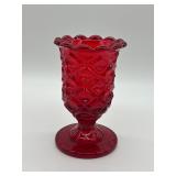 Viking Glass Ruby Red Compote
