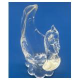 Viking Glass Crystal Clear Swan Figurine