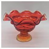 Viking Epic Cabbage Leaf Pedestal Dish