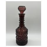 Wheaton Glass Amethyst Decanter with Stopper