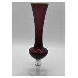Leopold Amethyst Glass Bud Vase
