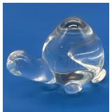 Fenton Clear Crystal Snail Figurine Paperweight