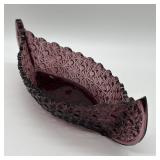 LE Smith Amethyst Daisy and Button Canoe