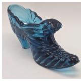 Fenton Cat Head Slipper in Colonial Blue