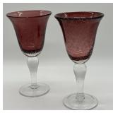 Morgantown Glass Amethyst Water Goblets