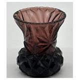 L.E. Smith Amethyst Toothpick Holder