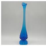 Fenton Cobalt Blue Hobnail Vase